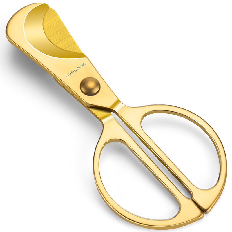 Nožnice na cigare Cigarloong, nehrdzavejúca oceľ, lesklý brúsený povrch, model CE-25D1