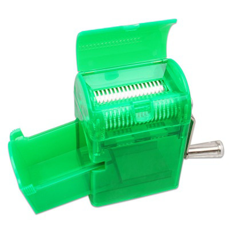 Domáce dvojfunkčné zariadenie na rezanie listov a mletie tabaku, plastové, ručné ovládanie