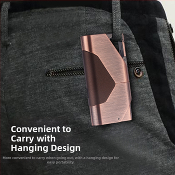 Vetruodolný kovový zapalovač s kľúčenkou, butánové palivo, tlač loga k dispozícii