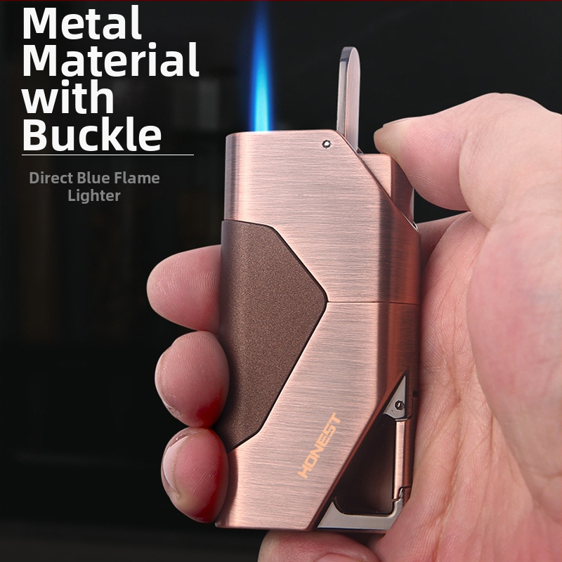 Vetruodolný kovový zapalovač s kľúčenkou, butánové palivo, tlač loga k dispozícii