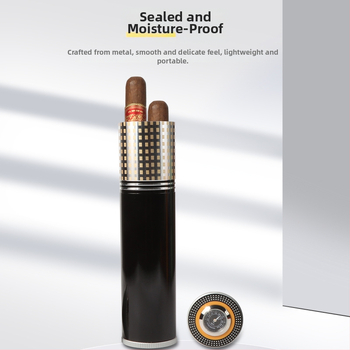 Prenosný tubus na cigáru z hliníkovej zliatiny, jednoduchý dizajn, jemný luxus, bez možnosti personalizácie