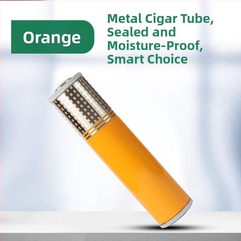 Prenosný tubus na cigáru z hliníkovej zliatiny, jednoduchý dizajn, jemný luxus, bez možnosti personalizácie