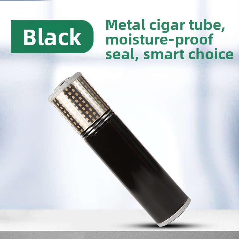 Prenosný tubus na cigáru z hliníkovej zliatiny, jednoduchý dizajn, jemný luxus, bez možnosti personalizácie
