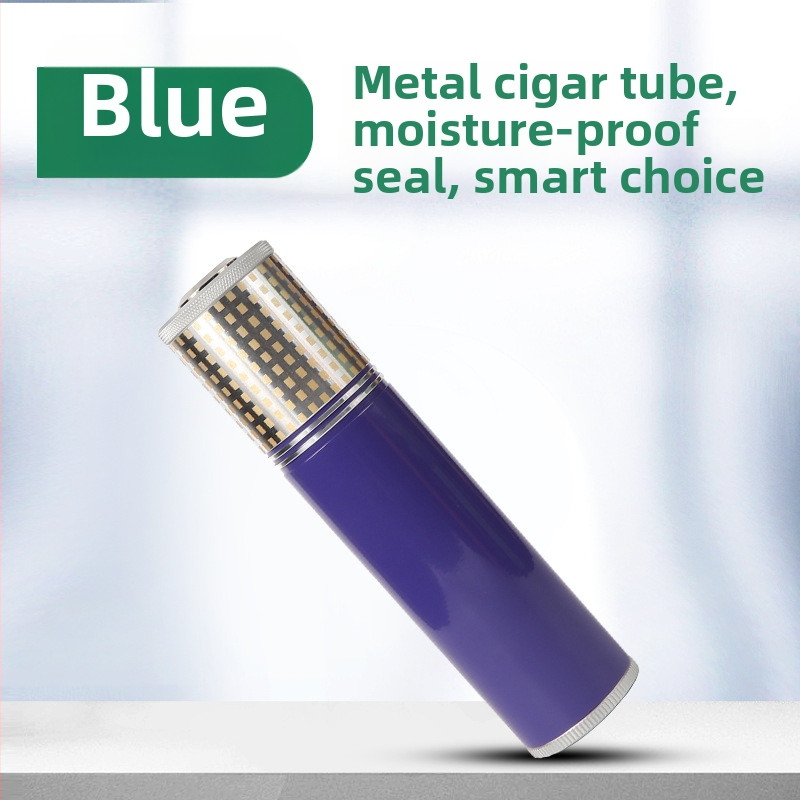 Prenosný tubus na cigáru z hliníkovej zliatiny, jednoduchý dizajn, jemný luxus, bez možnosti personalizácie