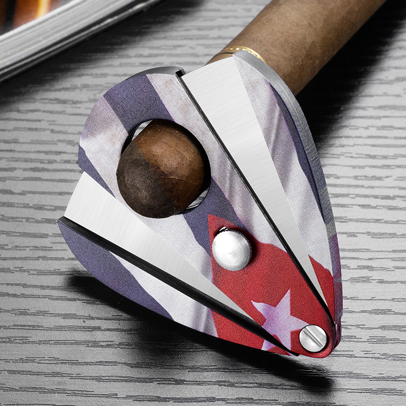 Zastrihávač cigár — čepeľ z nehrdzavejúcej ocele, CE-25D5, Cigarloong, jednoduchý štýl