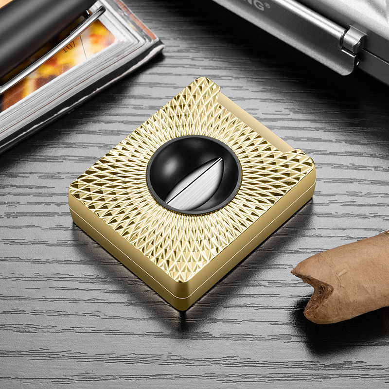 Strihac na cigary – CIGARLOONG, nerezová oceľ, V tvare, Prenosný, CE-25FZ1