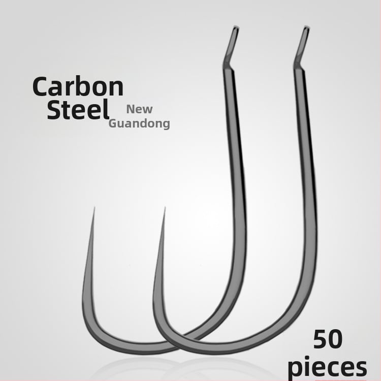 Háčik z vysokouhlíkovej ocele, s dlhým ramenom, bez ostňov, na sladkovodný rybolov