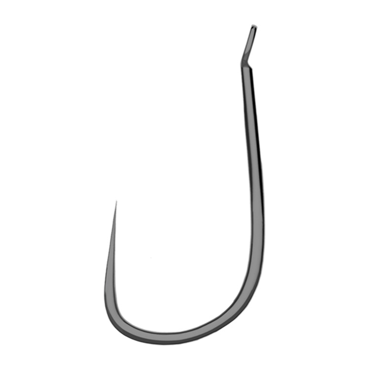 Háčik z vysokouhlíkovej ocele, s dlhým ramenom, bez ostňov, na sladkovodný rybolov