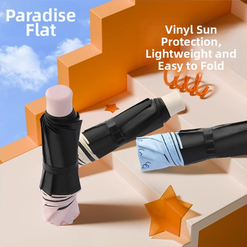 Paradise Umbrella - UV ochrana UPF50+, dvojitá konštrukcia, trojité zloženie ručne otvorenie/zatvorenie, 7 oceľových rebier, hmotnosť 310 g, vhodná na slnko aj dážď