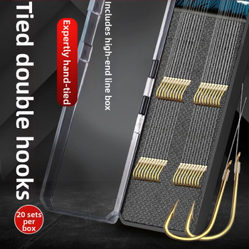 Obyčajný rybársky háčik — dvojitý háčik, proti zamotaniu, zlatý manžet, ostrosť