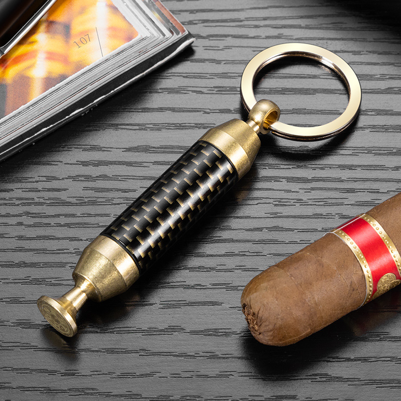 Dvojfunkčný nástroj na cigare – nerezová oceľ, prenosný, s vývrtkou na cigare a držiakom ihly CF-24L1