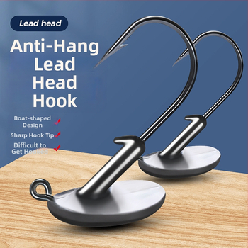 Huizhu olovený háčik s ostňami pre riečny rybolov