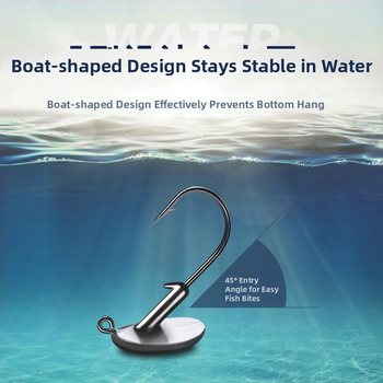 Huizhu olovený háčik s ostňami pre riečny rybolov