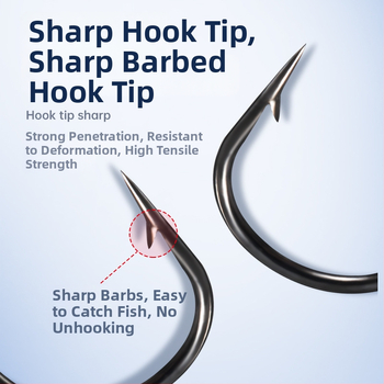 Huizhu olovený háčik s ostňami pre riečny rybolov