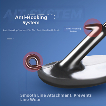 Huizhu olovený háčik s ostňami pre riečny rybolov