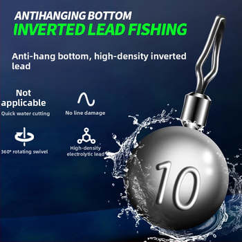 Nylonový rybársky rig s plávajúcou zostavou, invertovaným háčikom, bez olova