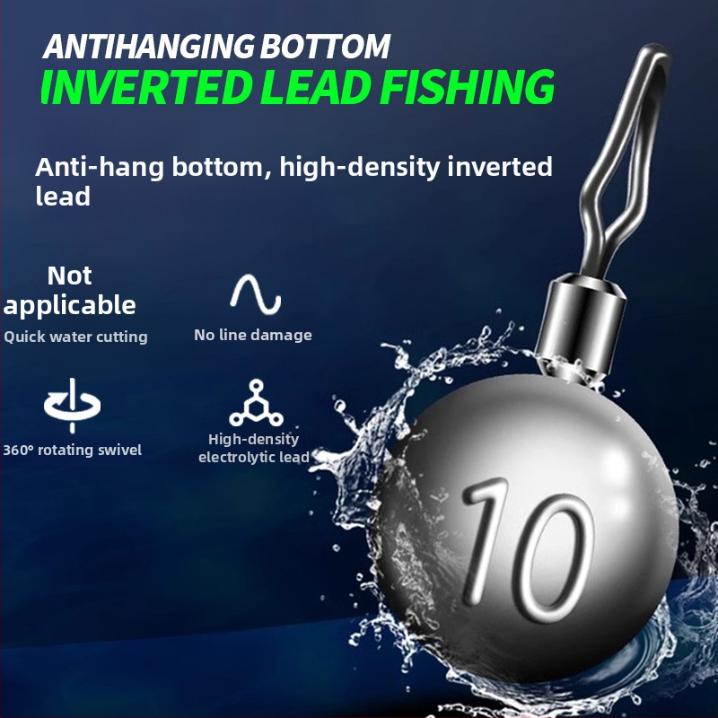 Nailona zvejas komplekts ar plūdošu uzstādījumu, apgrieztais āķis, bez svina