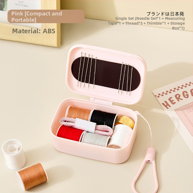 Magnetická škatuľka na ihly a niť – sada na domáce šitie, Suoxiang D2446, 140 kusov, 80 g, moderný štýl