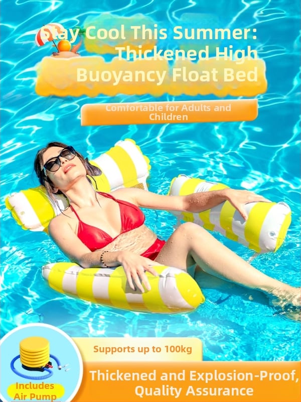 Nafukovacia plávajúca platňa do bazéna – Plastový materiál, Búna, Vodný valec, Podpora funkcie