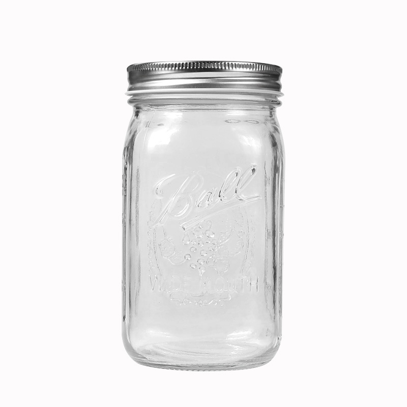 Sklenený Mason pohár so tesniacim uzáverom, vlhkostne odolný kanister na bylinky a príslušenstvo k tabaku