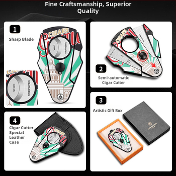 CIGARLOONG nerezový rezací nástroj na cigare CL-SJ51 | štýl: ľahký luxus, jednoduchý dizajn