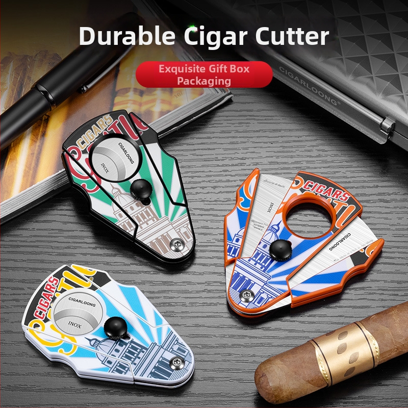 CIGARLOONG nerezový rezací nástroj na cigare CL-SJ51 | štýl: ľahký luxus, jednoduchý dizajn