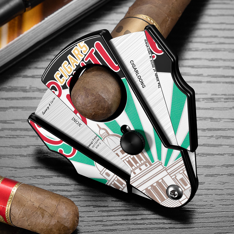 CIGARLOONG nerezový rezací nástroj na cigare CL-SJ51 | štýl: ľahký luxus, jednoduchý dizajn