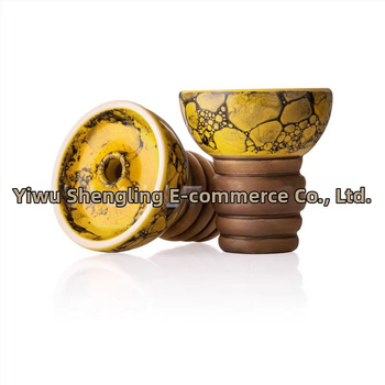 Keramická šíša misa, prasknutý povrch, jednootvorový otvor