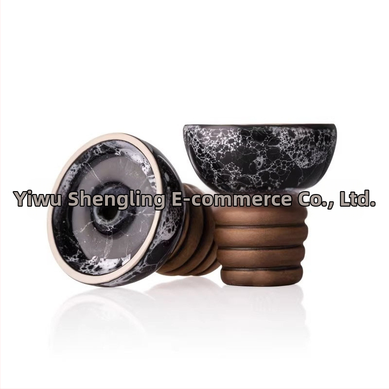 Keramická šíša misa, prasknutý povrch, jednootvorový otvor