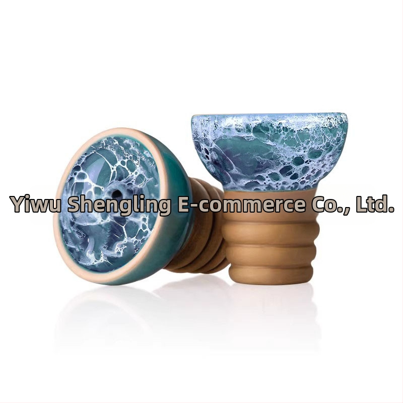 Keramická šíša misa, prasknutý povrch, jednootvorový otvor