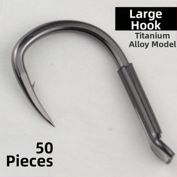 Horog z titánovej zliatiny – ostrý háčik pre Grass Carp a Sturgeon; Balenie 2000 kusov; Vhodné pre rezervoáre, jazierka, rieky a jazerá