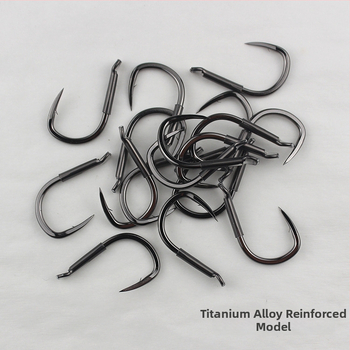 Horog z titánovej zliatiny – ostrý háčik pre Grass Carp a Sturgeon; Balenie 2000 kusov; Vhodné pre rezervoáre, jazierka, rieky a jazerá