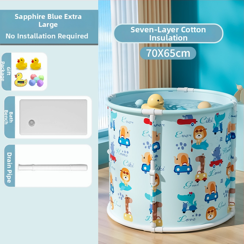 Mobiko Skladacie vedro na kúpanie, bez montáže, z plastu, univerzálne pre dospelých a deti, zosilnené prevedenie