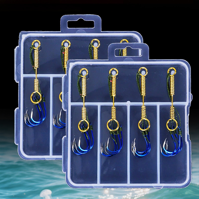 Thousand Again Eksplozivna Udica, s bodljom, veličina 0,3–Nr.3, 1 kutija s 4 udice