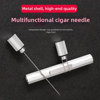 Príslušenstvo na cigary – Viacúčelová zubová ihla pre cigary, čistič cigár, dierovací typ pre priechod dymu, prenášateľný čistič cigár, značka Dhl