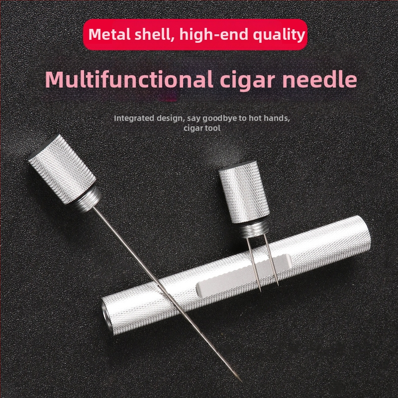 Príslušenstvo na cigary – Viacúčelová zubová ihla pre cigary, čistič cigár, dierovací typ pre priechod dymu, prenášateľný čistič cigár, značka Dhl