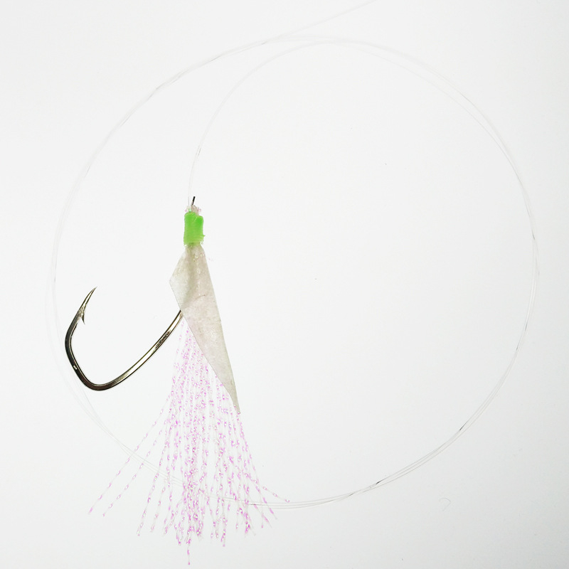 Bežný rybársky háčik, model 5084, ostnatý hrot a svetelný trubičkový kryt pre morské rybárčenie z lode