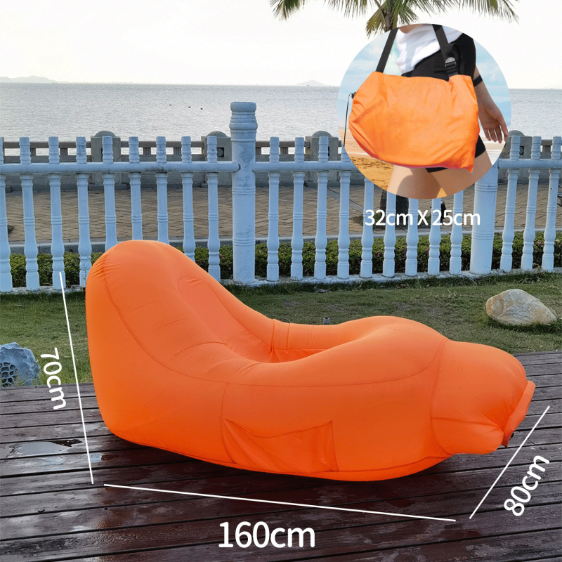 Jednoosobový nafukovací matrac na kempovanie, ľahký 0,7 kg, nosnosť 200 kg, materiál 210T proti pretrhnutiu a vode