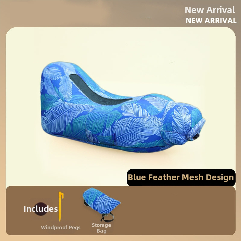 Jednoosobový nafukovací matrac na kempovanie, ľahký 0,7 kg, nosnosť 200 kg, materiál 210T proti pretrhnutiu a vode