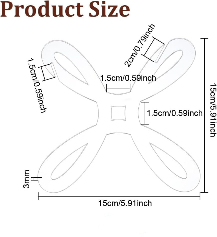 Šijacia kazeta: 5 kusov priehľadných akrylových navíjačov priadze a organizér pre krížikový steh na pletenie a šitie (materiál: priehľadný akryl; množstvo: 5 ks; vlastnosti: navíjanie priadze, organizér krížikového stehu, pletenie a šitie)