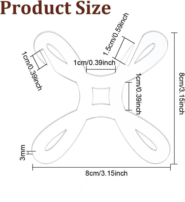 Šijacia kazeta: 5 kusov priehľadných akrylových navíjačov priadze a organizér pre krížikový steh na pletenie a šitie (materiál: priehľadný akryl; množstvo: 5 ks; vlastnosti: navíjanie priadze, organizér krížikového stehu, pletenie a šitie)