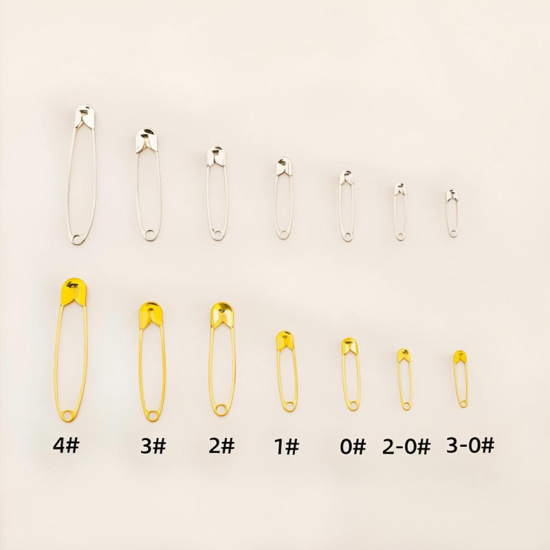 Jushun železný špendlík, galvanizovaný alebo niklovaný povrch, jednoduchý štýl