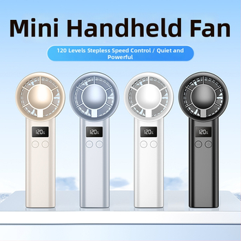 Käeshoitav USB ventilaator, 3 tiivad, sisseehitatud aku 1000–1200 mAh, USB toide, müratase alla 36 dB, 100 kiiruse taset