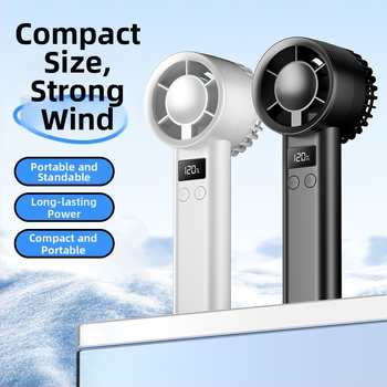 Käeshoitav USB ventilaator, 3 tiivad, sisseehitatud aku 1000–1200 mAh, USB toide, müratase alla 36 dB, 100 kiiruse taset