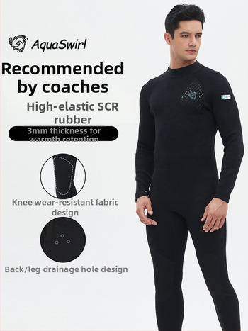 Pánsky celo neoprenový oblek 3 mm, teplo a vysoká elasticita — set na potápanie, šnorchlovanie a voľné potápanie