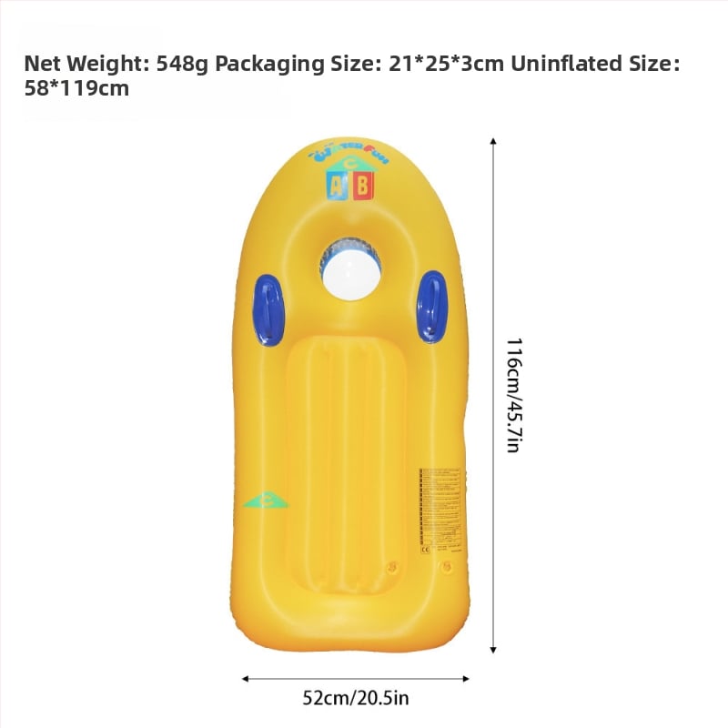 Pūšamā sērfa dēļa bērniem, PVC materiāls, pārnēsājams ūdens rotaļlieta