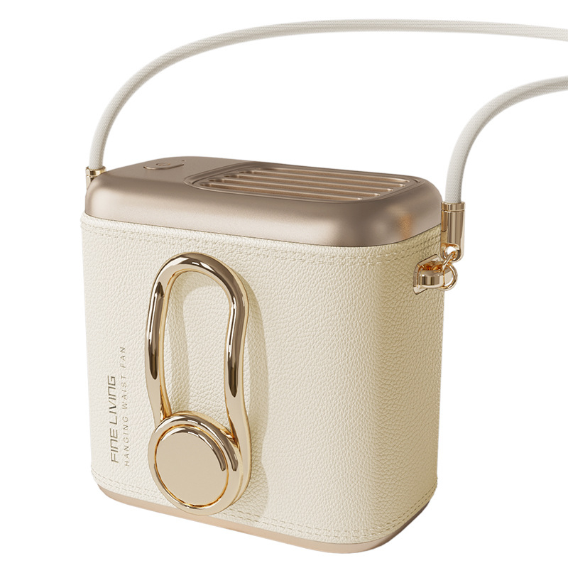 MINI vöö ventilaator – kaasaskantav klips vööle; keha või laua kasutamiseks; 5 kiirust; brushless mootor; sisseehitatud 4000–6000 mAh aku; USB laadimine; mürataset < 36 dB