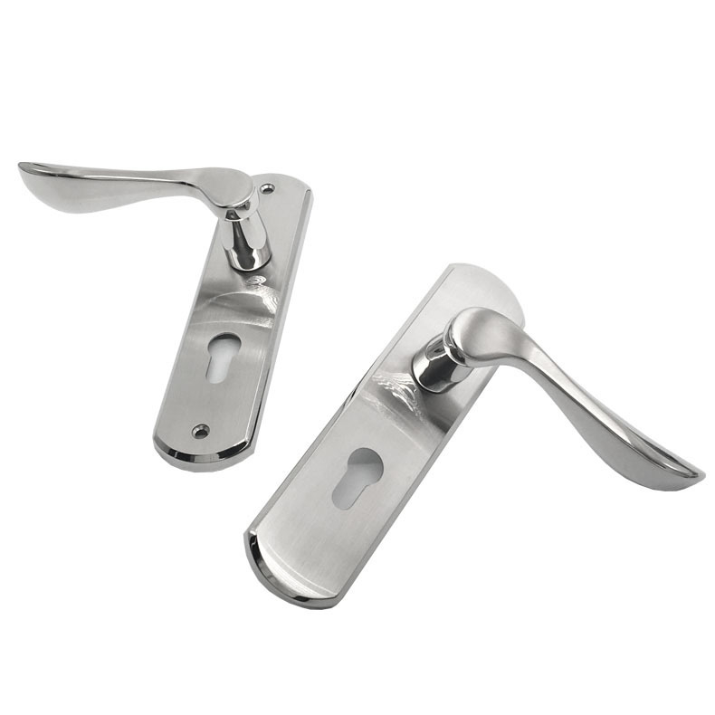 Ajtózár fogantyú, 304 rozsdamentes acél, belső ajtókhoz (fa, fürdő, konyha, fém ajtók), modern egyszerű stílus, modell A004-58