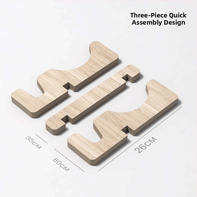 Drevený stojan na balansnú dosku a vystavovací stojan na skateboard – Materiál: drevo; Kód produktu XY-110; Plocha dosky: plochá; Cieľová skupina: univerzálna