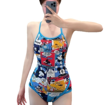 Ženské jednodielne plavky, s výstužou na prsiach bez kostíc, 85% polyester, potlač